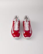 Prada America's Cup Sneakers Red Silver For Men 4E3400_ASZ_F0F5C_F_G000 - Image 2