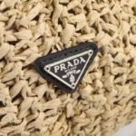 Prada Crochet Tote Bag 15.7in/ 40cm Beige‎ For Women 1BG392_2A2T_F0018_V_OOL - Image 10
