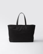 Prada Re-Edition 1978 Large Re-Nylon And Saffiano Tote Bag Black For Women 16.9 Inches/ 43 Cm 1BG527_R064_F0002_V_OOO - Image 5