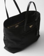 Prada Re-Edition 1978 Large Re-Nylon And Saffiano Tote Bag Black For Women 16.9 Inches/ 43 Cm 1BG527_R064_F0002_V_OOO - Image 4