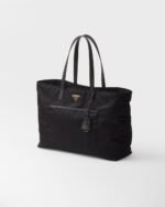 Prada Re-Edition 1978 Large Re-Nylon And Saffiano Tote Bag Black For Women 16.9 Inches/ 43 Cm 1BG527_R064_F0002_V_OOO - Image 2