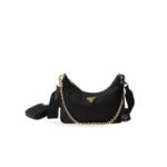 Prada Re-Edition 2005 Re-Nylon Bag Black For Women, Women's Bags 8.6in/22cm 1BH204_R064_F0632_V_V9L