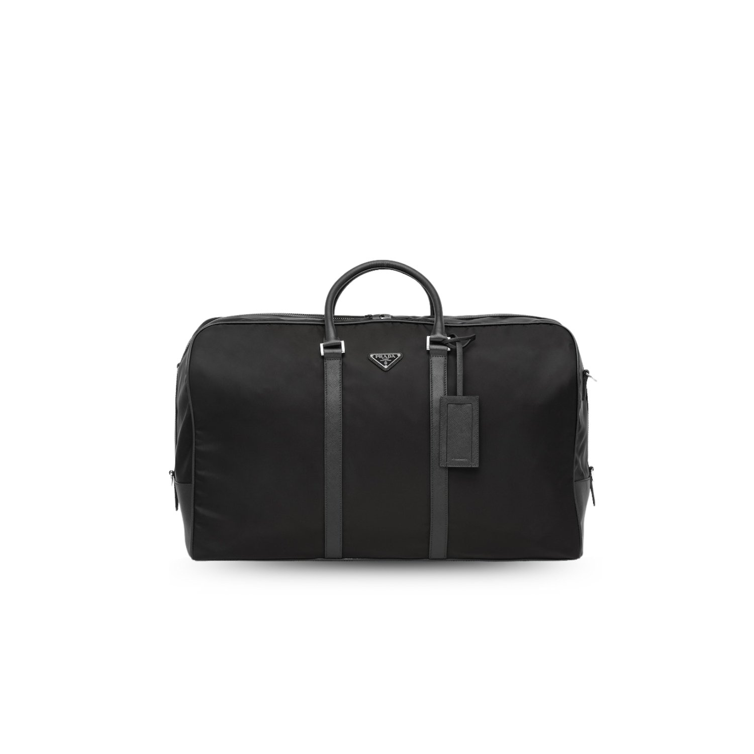 Prada-Re-Nylon-And-Leather-Duffle-Bag-7.jpg Prada Re-Nylon And Leather Duffle Bag For Men 21.7in/55cm 2VC013_2DMH_F0002_V_SOO - Image 1