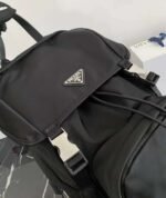 Prada Re-Nylon And Saffiano Backpack Black For Men 45cm / 17.7in 2VZ135_2DMG_F0002_V_HOL - Image 3