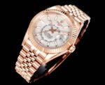 Rolex Watch Sky Dweller Rose Gold White Dial 42mm - Image 2
