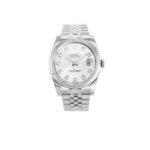 Rolex Datejust Diamond Watch Silver Toned White Dial 36mm For Men