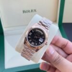 Rolex Watch Day Date Everose Gold Diamond Hour Markers 36mm - Image 3