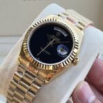 Rolex Watch Day Date Yellow Gold Black Dial 36mm - Image 3