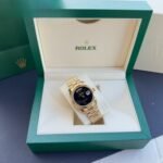 Rolex Watch Day Date Yellow Gold Black Dial 36mm - Image 2