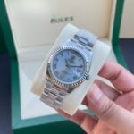 Rolex Watch Day Date Silver Roman Numerals 36mm - Image 5