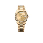 Rolex Day-Date II Watch Gold Toned Champagne Dial 41mm For Men
