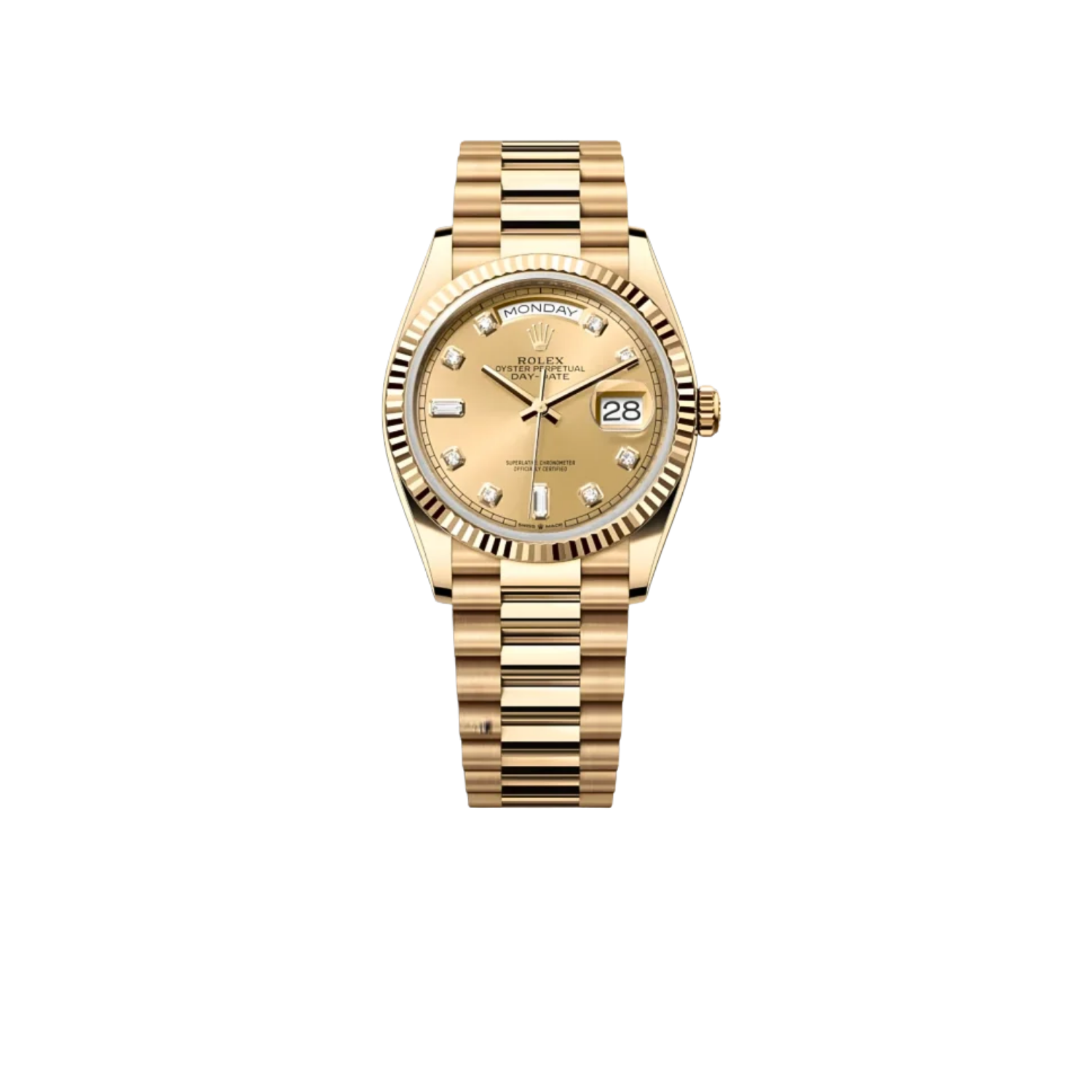 Rolex-Day-Date-Watch-Gold-Toned-36mm-For-Men-1.png Rolex Day-Date Watch Gold Toned 36mm For Men - Image 1