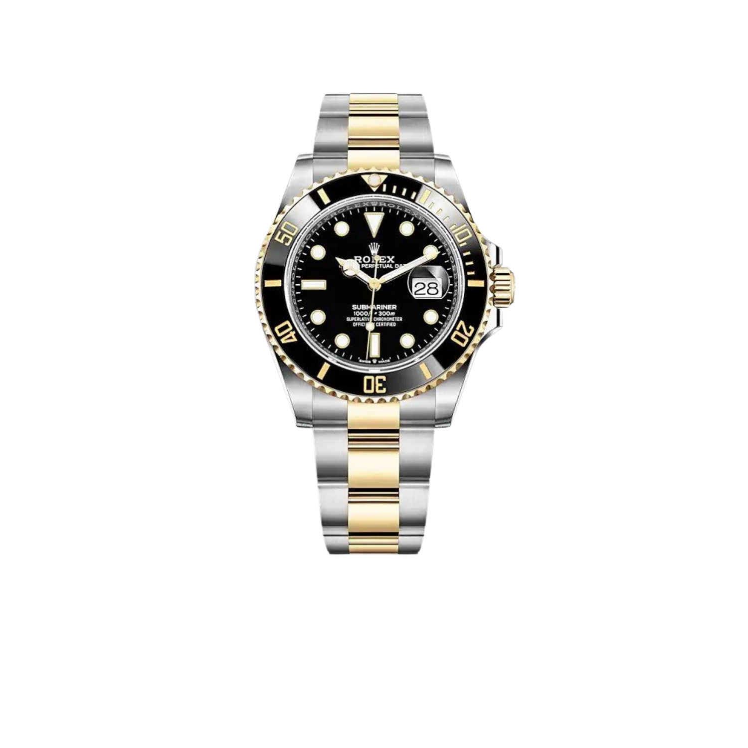 Rolex-Submariner-Date-Watch-Two-Toned-Black-Dial-41mm-For-Men-1.png Rolex Submariner Date Watch Two Toned Black Dial 41mm For Men - Image 1