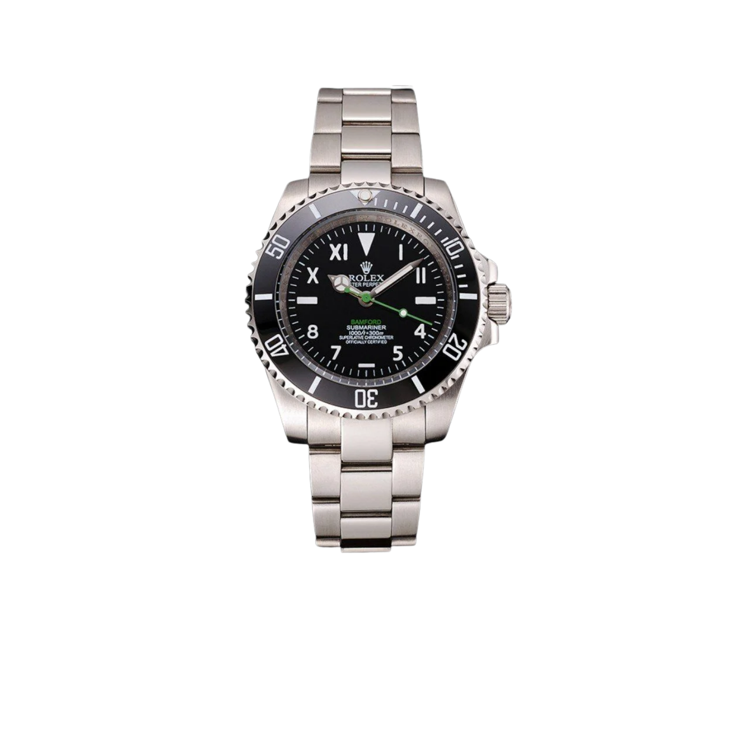 Rolex-Submariner-Watch-Silver-Toned-Black-Dial-41mm-For-Men-1.png Rolex Submariner Watch Silver Toned Black Dial 41mm For Men - Image 1