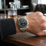 Rolex Submariner Watch Silver Toned Black Dial 41mm For Men - Image 2