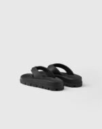 Prada Rubber Thong Sandals Black For Women 1Y420N_3LKK_F0002_F_020 - Image 3