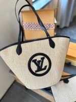 Louis Vuitton Saint Jacques Raffia Beige For Women, Women's Handbags, Shoulder And Crossbody Bags 22.4in/57cm LV - Image 5