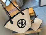 Louis Vuitton Saint Jacques Raffia Beige For Women, Women's Handbags, Shoulder And Crossbody Bags 22.4in/57cm LV - Image 8