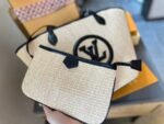 Louis Vuitton Saint Jacques Raffia Beige For Women, Women's Handbags, Shoulder And Crossbody Bags 22.4in/57cm LV - Image 4