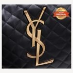 [True-to-ORIGINAL] Saint Laurent Icare Maxi Shopping Bag Black For Women 16.9in/43cm 698651AAANG1000 - Image 8