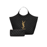 Saint Laurent Icare Maxi Shopping Bag Black For Women 16.9in/43cm 698651AAANG1000