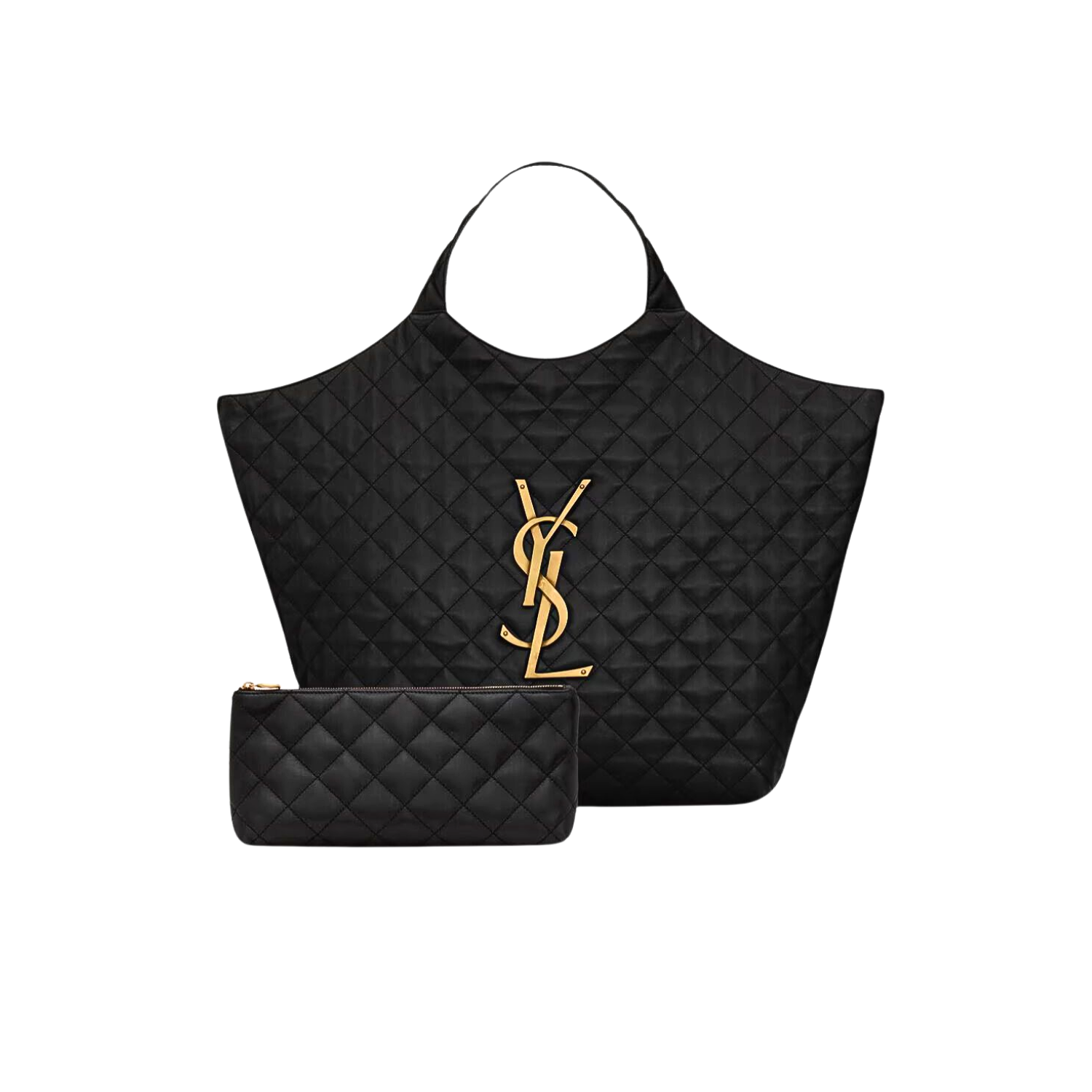 Saint-Laurent-Icare-Maxi-Shopping-Bag-Black-For-Women.png Saint Laurent Icare Maxi Shopping Bag Black For Women 16.9in/43cm 698651AAANG1000 - Image 1
