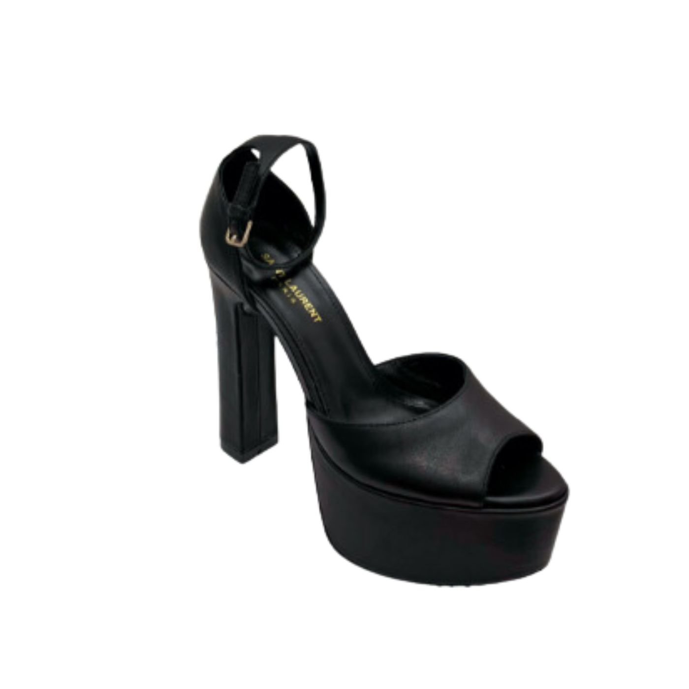 xr:d:DAFbLJ_II-Y:1716,j:2780027500,t:23041514 Saint Laurent Jodie Platform Sandals In Smooth Black For Women 716402GVOAB1000 - Image 1