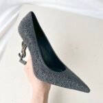 Saint Laurent Opyum Pumps In Rhinestones Black For Women 578947AAA4Z1012 - Image 7