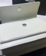 Saint Laurent Sunset Chain Bag White With Silver Hardware 533026DND1N9207 - Image 6