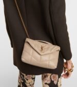 Saint Laurent Toy Puffer Crossbody Bag 9in/ 23cm Dark Beige Light Bronze Hardware For Women 7593371EL072721 - Image 2