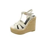 Saint Laurent Tribute Espadrilles In Smooth White For Women 611924BZC009008