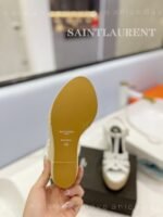 Saint Laurent Tribute Espadrilles In Smooth White For Women 611924BZC009008 - Image 6