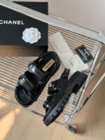 Chanel Sandals Black For Women - Image 4