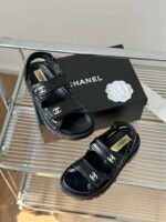 Chanel Sandals Black For Women - Image 6