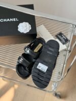 Chanel Sandals Black For Women - Image 9