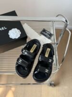 Chanel Sandals Black For Women - Image 10