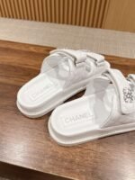 Chanel Sandals With Chanel Logo White For Women - Image 10