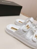 Chanel Sandals With Chanel Logo White For Women - Image 10