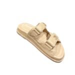 Chanel Sandals With Chanel Logo Beige For Women