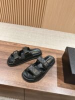 Chanel Sandals With Chanel Logo Black For Women - Image 9