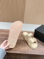 Chanel Sandals With Chanel Logo Beige For Women - Image 5