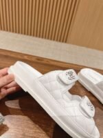 Chanel Sandals With Chanel Logo White For Women - Image 6