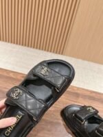 Chanel Sandals With Chanel Logo Black For Women - Image 5