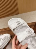 Chanel Sandals With Chanel Logo White For Women - Image 5