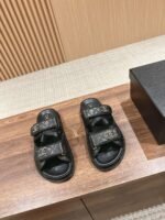 Chanel Sandals With Chanel Logo Black For Women - Image 6