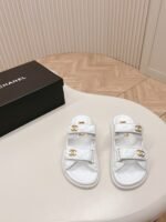Chanel Sandals With Chanel Logo White For Women - Image 5