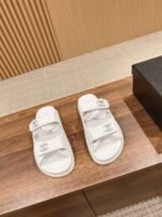 Chanel Sandals With Chanel Logo White For Women - Image 4
