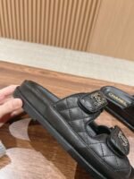 Chanel Sandals With Chanel Logo Black For Women - Image 3
