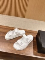 Chanel Sandals With Chanel Logo White For Women - Image 2