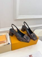 Louis Vuitton Shake Slingback Pump Brown For Women - Image 4